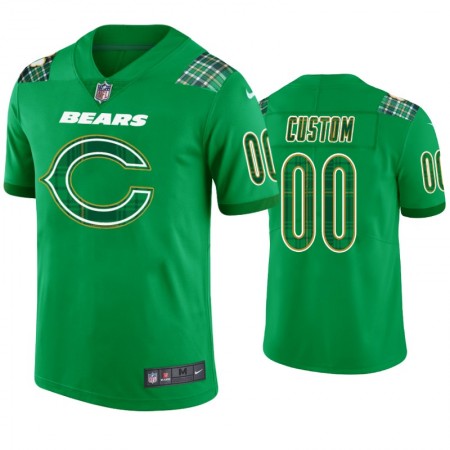 Maillot Homme Chicago Bears Personnalisé Kelly Vert St. Patricks Day